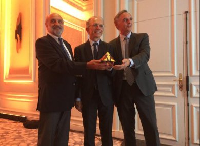 De gauche à droite : Jean DOSTE , Michel PUY et Hervé MANET